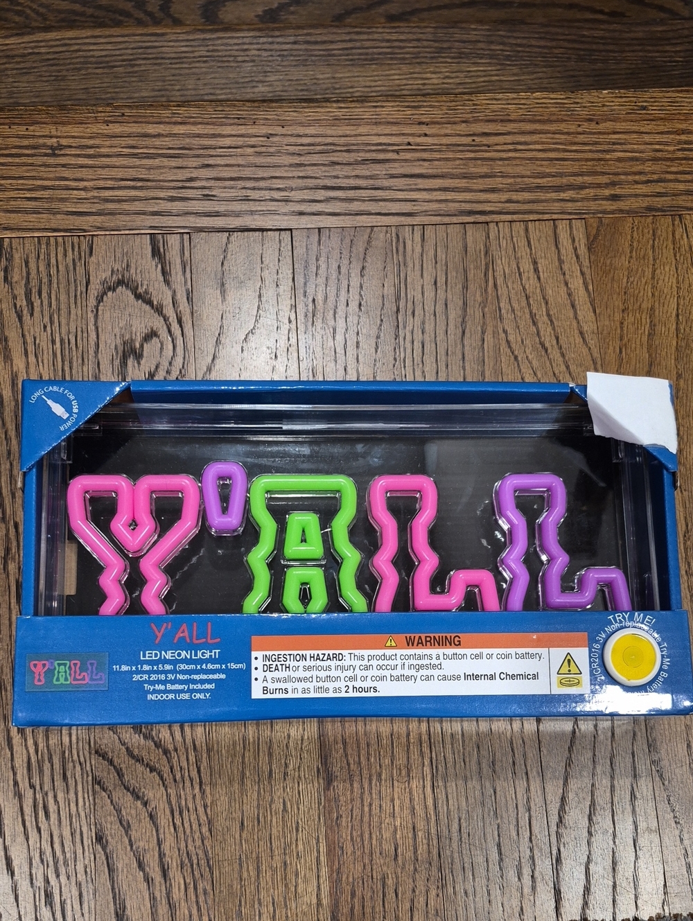LED Neon Light Sign - Pink, Green, Purple